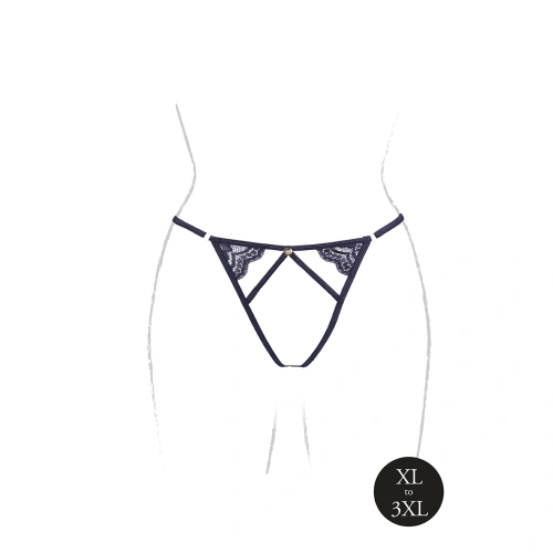 Dilyana Le Desir Cloe Crotchless Erotic Thong Black QS [9]