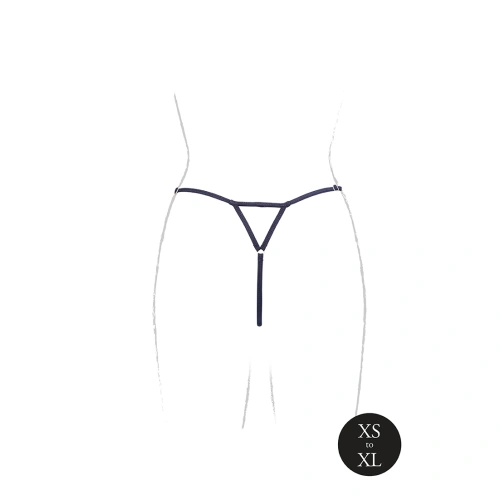 Dilyana Le Desir Cloe black Crotchless thong  [17]