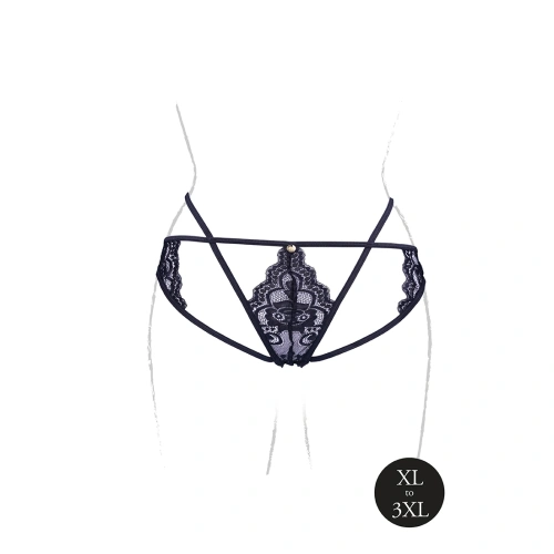 Dilyana Le Desir Lena Crotchless erotic thong black QS [11]