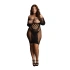 Dilyana Le Desir 017 QS Long Sleeve Elegant Mesh Dress