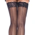 Leg Avenue Seductive Black Garter Stockings With Edge