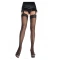 Leg Avenue Black Fishnet Garter Stockings