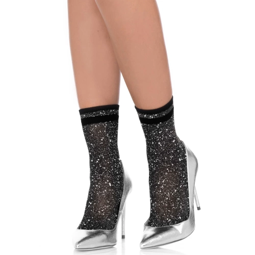 Ju-New-Leg Avenue Lurex Shimmer Short Socks