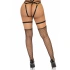 Leg Avenue Metallic Heart Bow Tie Garter Set [5]