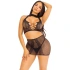 Ju-New-Erotic 2 Piece Set Leg Avenue Crop Top & Mini Skirt [1]