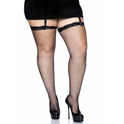 Black Leg Avenue XL-XXL Garter Stockings