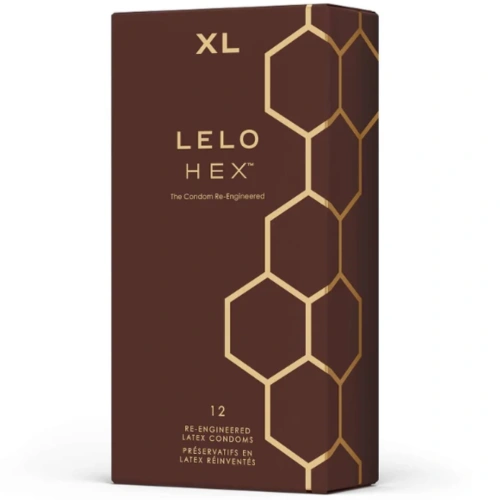 12 pcs. Luxury large condoms lelo hex XL