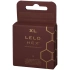 3 pcs. Luxury large condoms lelo hex XL