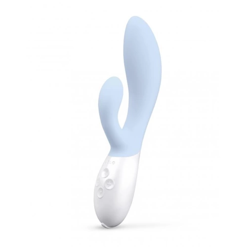 Luxury rabbit vibrator Lelo Ina 3 light blue