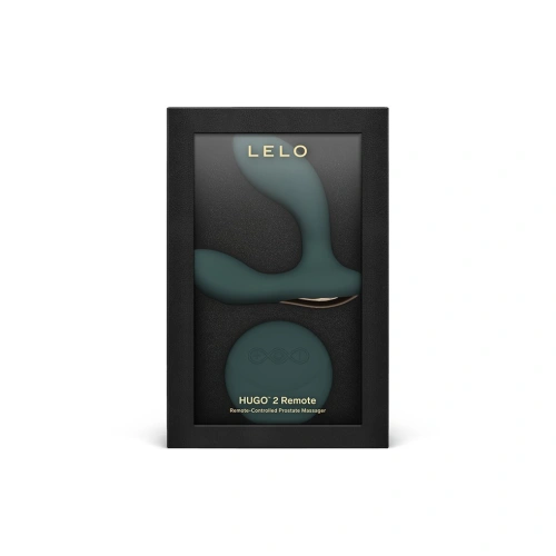 Luxury prostate stimulator with App and remote Lelo Hugo 2 Remote green [12]