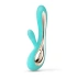 ​Luxury rechargeable G-spot rabbit vibrator made of silicone Lelo Soraya 2 turquoise