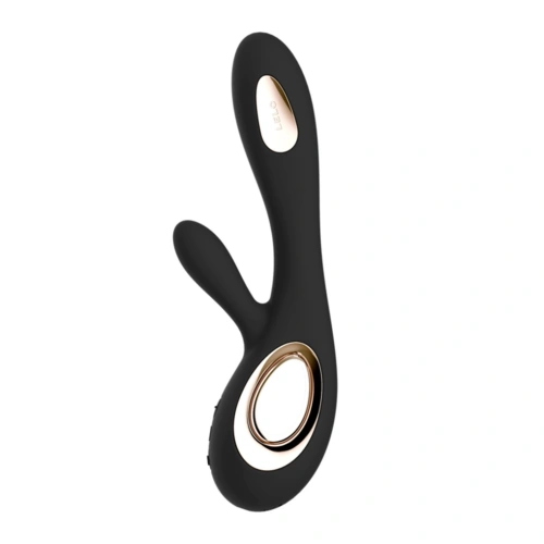 Lelo Soraya Wave Luxury Rechargeable G-spot Rabbit Vibrator with Come Here Motion Black [1]