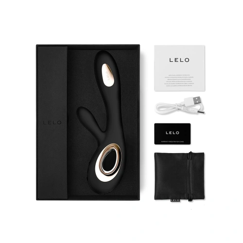Lelo Soraya Wave Luxury Rechargeable G-spot Rabbit Vibrator with Come Here Motion Black [2]