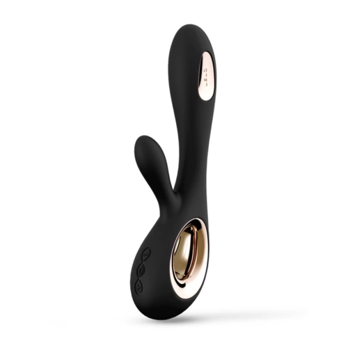 Lelo Soraya Wave Luxury Rechargeable G-spot Rabbit Vibrator with Come Here Motion Black