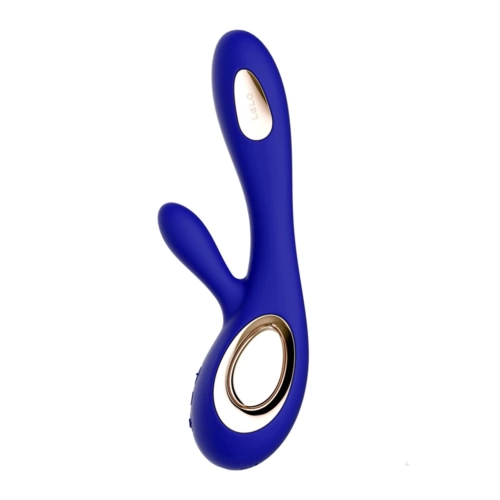 Lelo Soraya Wave Luxury Rechargeable G-spot Rabbit Vibrator with Come Here Motion Blue [1]