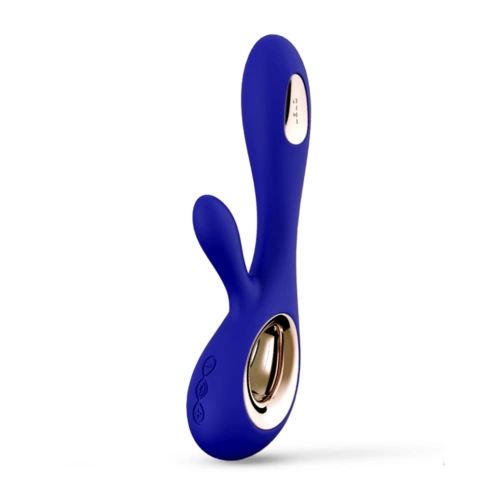 Lelo Soraya Wave Luxury Rechargeable G-spot Rabbit Vibrator with Come Here Motion Blue