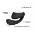 G-spot and clitoral stimulator with movement Lelo Ida Wave with App black [6]