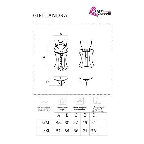 Livco Giellandra corset and thong set [8]