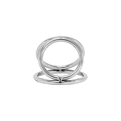 **ralica Triple metal penis ring Locked 5 cm [2]