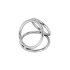 **ralica Triple metal penis ring Locked 5 cm
