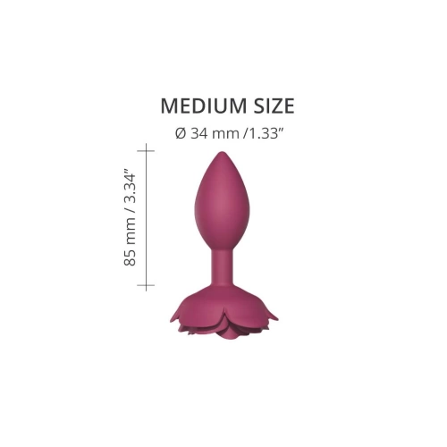 Open Roses M silicone butt plug [3]
