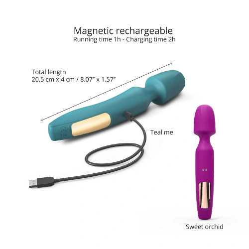 3 in 1 Wand massager with attachments R-evolution blue-green [10]