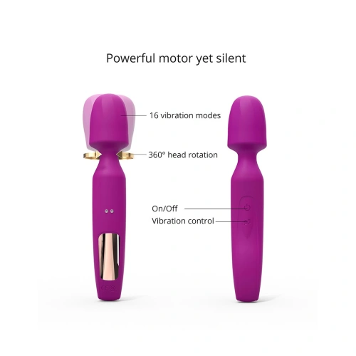 Rechargeable 3 in 1 Wand massager with attachments R-evolution pink [3]