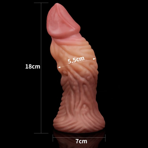 Nature Cock 7" Dual Layer White Realistic Silicone Dildo [9]