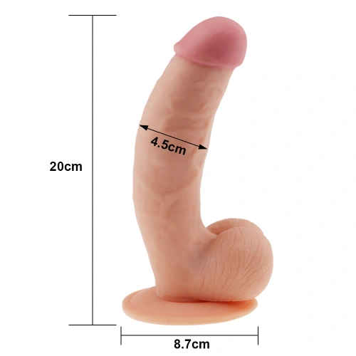 Nina - The Ultra Soft Dude 8.5" Realistic Testicular Dildo [5]
