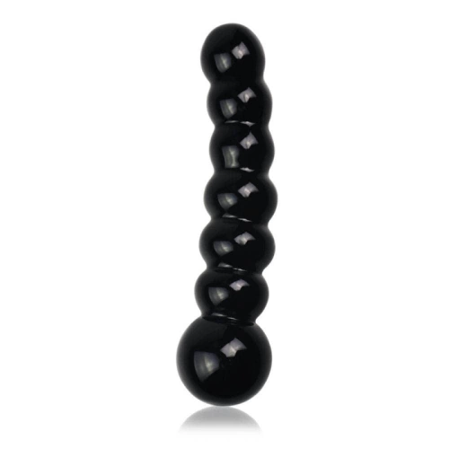 Sex stimulator made of glass Glass Romance 09 black