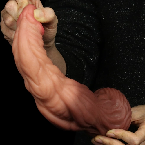 Nature Cock 9.5" Large Dual Layer Realistic Silicone Dildo [11]