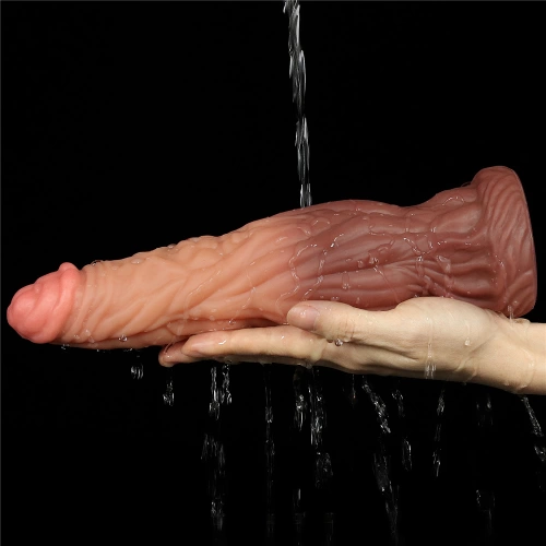 Nature Cock 9.5" Large Dual Layer Realistic Silicone Dildo [12]