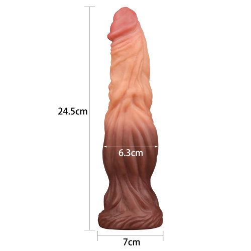Nature Cock 9.5" Large Dual Layer Realistic Silicone Dildo [18]