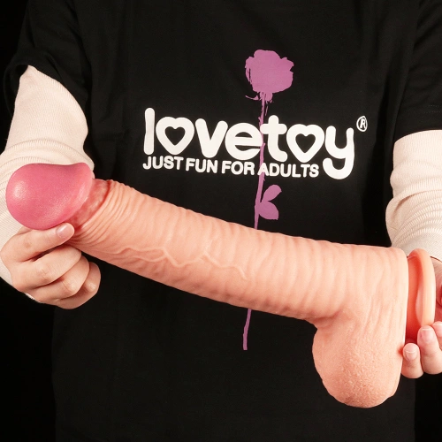 Nature Cock 12" Large Dual Layer Realistic Silicone Dildo [2]