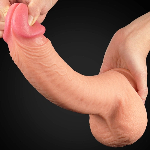 Nature Cock 12" Large Dual Layer Realistic Silicone Dildo [4]