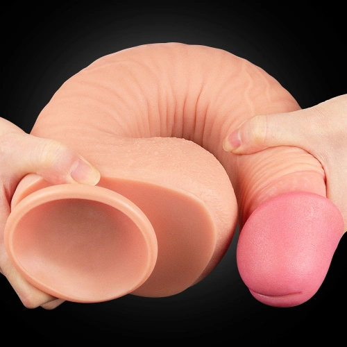 Nature Cock 12" Large Dual Layer Realistic Silicone Dildo [6]