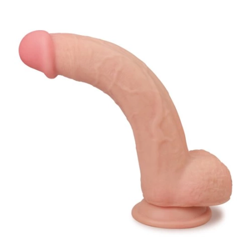 Skinlike Cock 8.5" Flexible Realistic Double Layer Cyber ​​Leather Dildo [1]