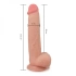 Skinlike Cock 8.5" Flexible Realistic Double Layer Cyber ​​Leather Dildo [5]