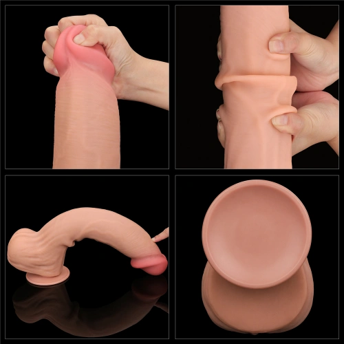 Large Realistic Double Layer Sliding-Skin Dong 14" [19]