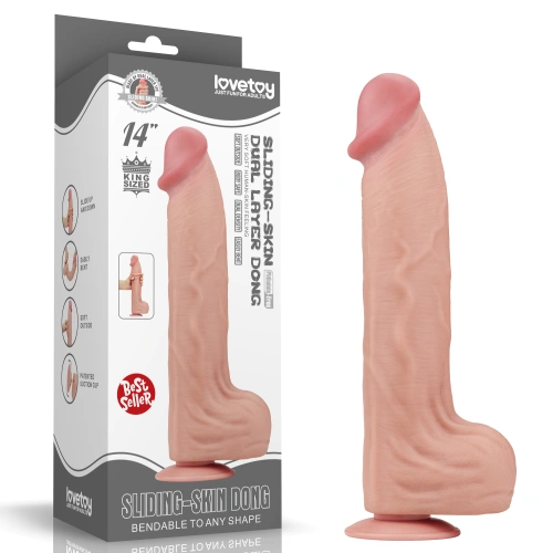 Large Realistic Double Layer Sliding-Skin Dong 14" [21]
