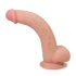 Sliding-skin Dong 9.5" Flexible Realistic Double Layer Cyber ​​Skin Dildo [1]