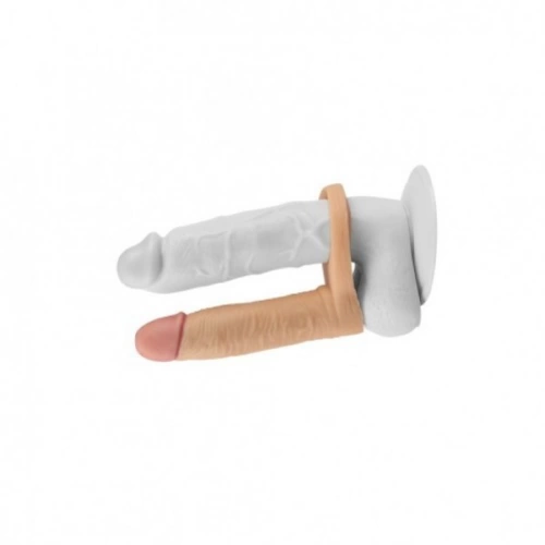 Cock ring with anal dildo The Ultra Soft Double Dildo [1]
