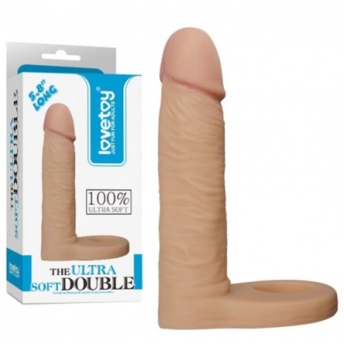 Cock ring with anal dildo The Ultra Soft Double Dildo [5]