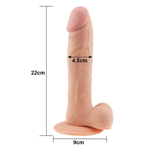 Dude 9" Flexible Realistic Cyber Skin Dildo [5]