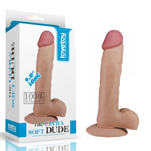 Dude 9" Flexible Realistic Cyber Skin Dildo [6]