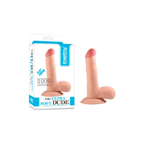 Dude 18.5cm flexible realistic cyber leather dildo. [3]
