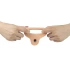 The Ultra Soft Double 5.8" Vibrating Anal Dildo with Penis Ring [6]