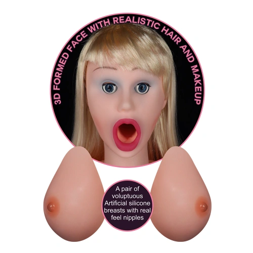 Inflatable sex doll with 3D face, realistic openings and silicone breasts Victoria [3]