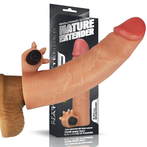 Vibrating penis extender and thickener made of silicone Nature Extender [1]
