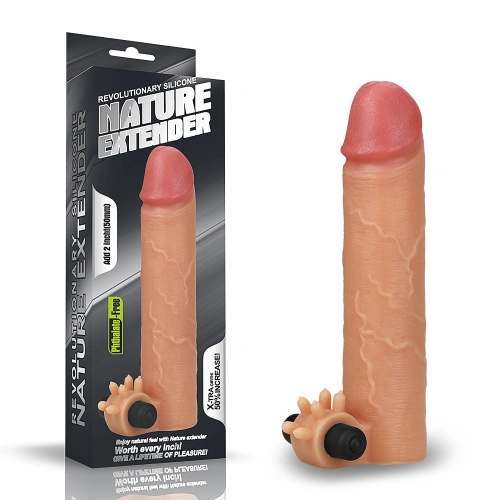 Vibrating penis extender and thickener made of silicone Nature Extender [4]